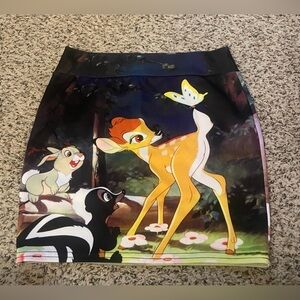Disney Bambi, Thumper, and Flower Mini Skirt Women